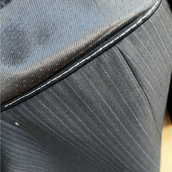 Loro Piana Daniel Cremieux Navy Stripe Suit Jacket Blazer Size 42L - Picture 9 of 14